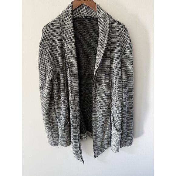 Par Simons Le 31 Jackets & Blazers - Par Simmons Len21 Jacket Womens Asymmetrical Lagenlook Black White PS Career